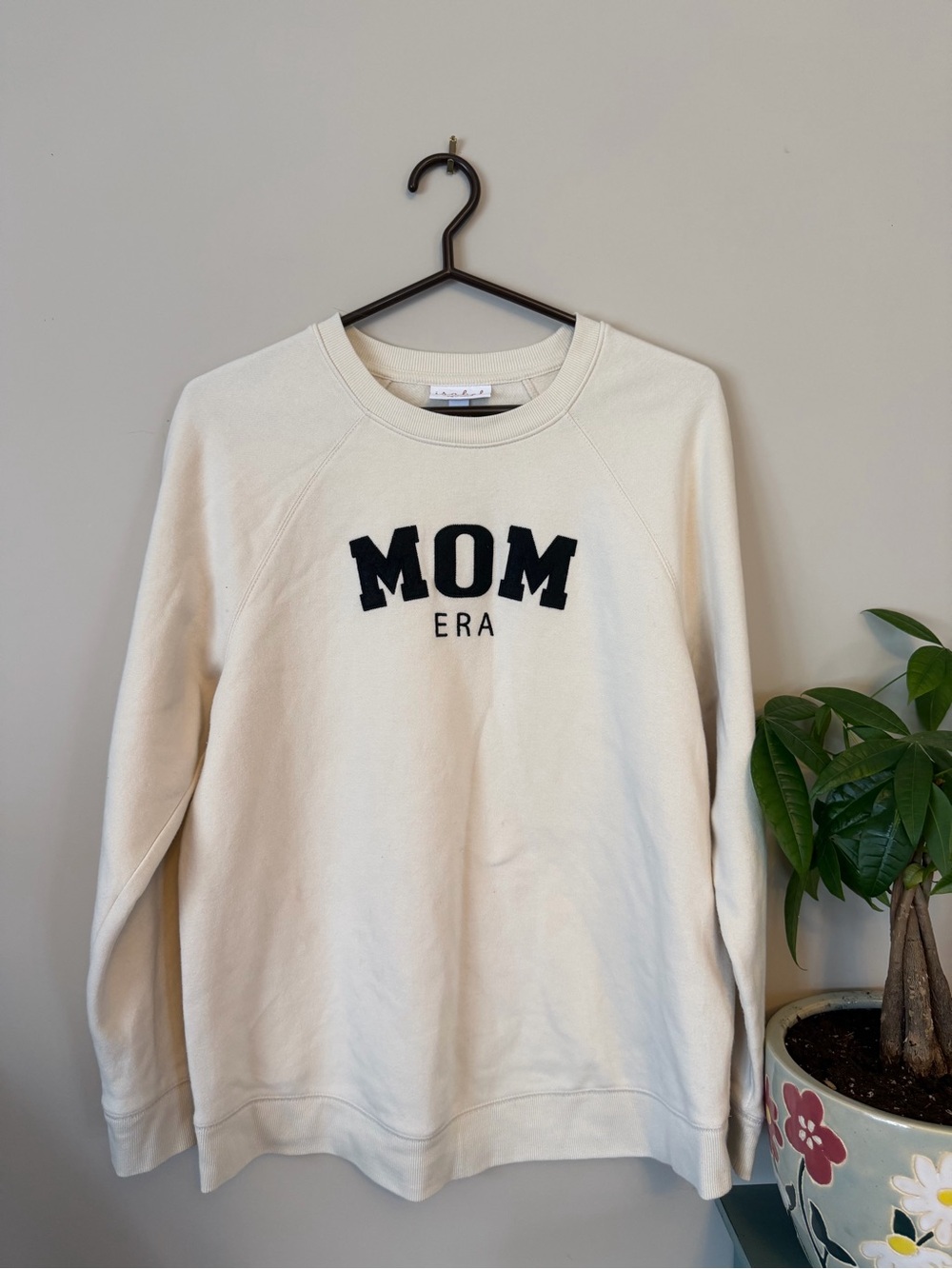 Isabel Maternity by Ingrid & Isabel Cream "MOM ERA" Sweatshirt